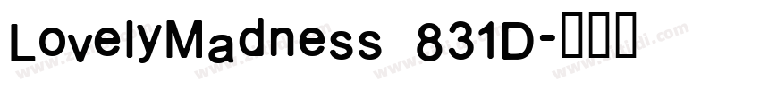 LovelyMadness 831D字体转换